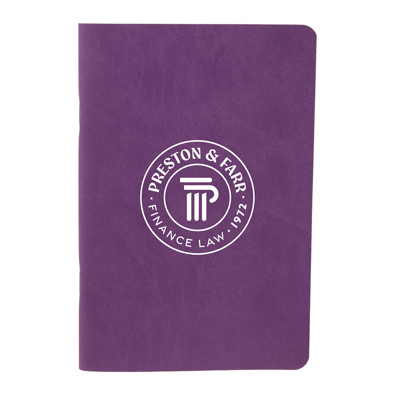 4" x 6" FSC® Recycled Pocket Stapled Notebook - Purple