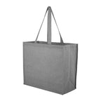 4oz Recycled Cotton Shopper Tote with Laminated Interior - Gray