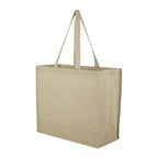4oz Recycled Cotton Shopper Tote with Laminated Interior - Natural