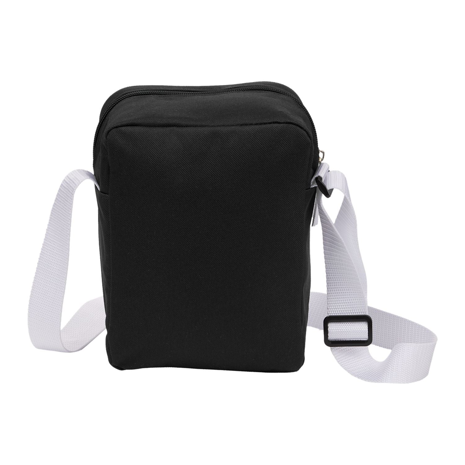 Back of Black Varsity Recycled Crossbody  