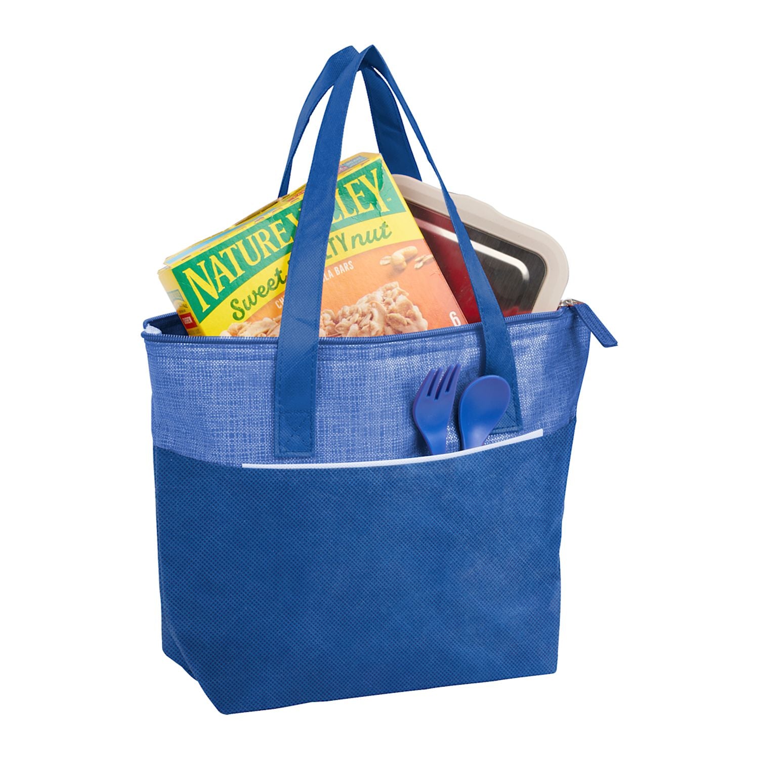Mist Recycled 9-Can Non-Woven Tote Cooler
