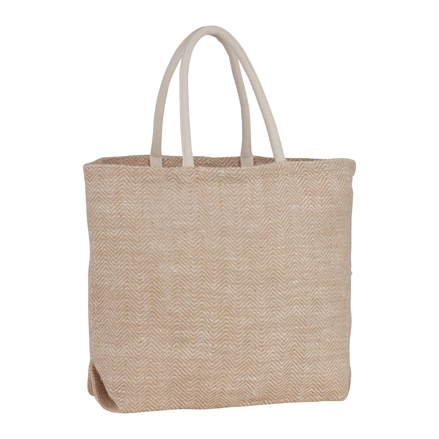 Herringbone Jute Tote