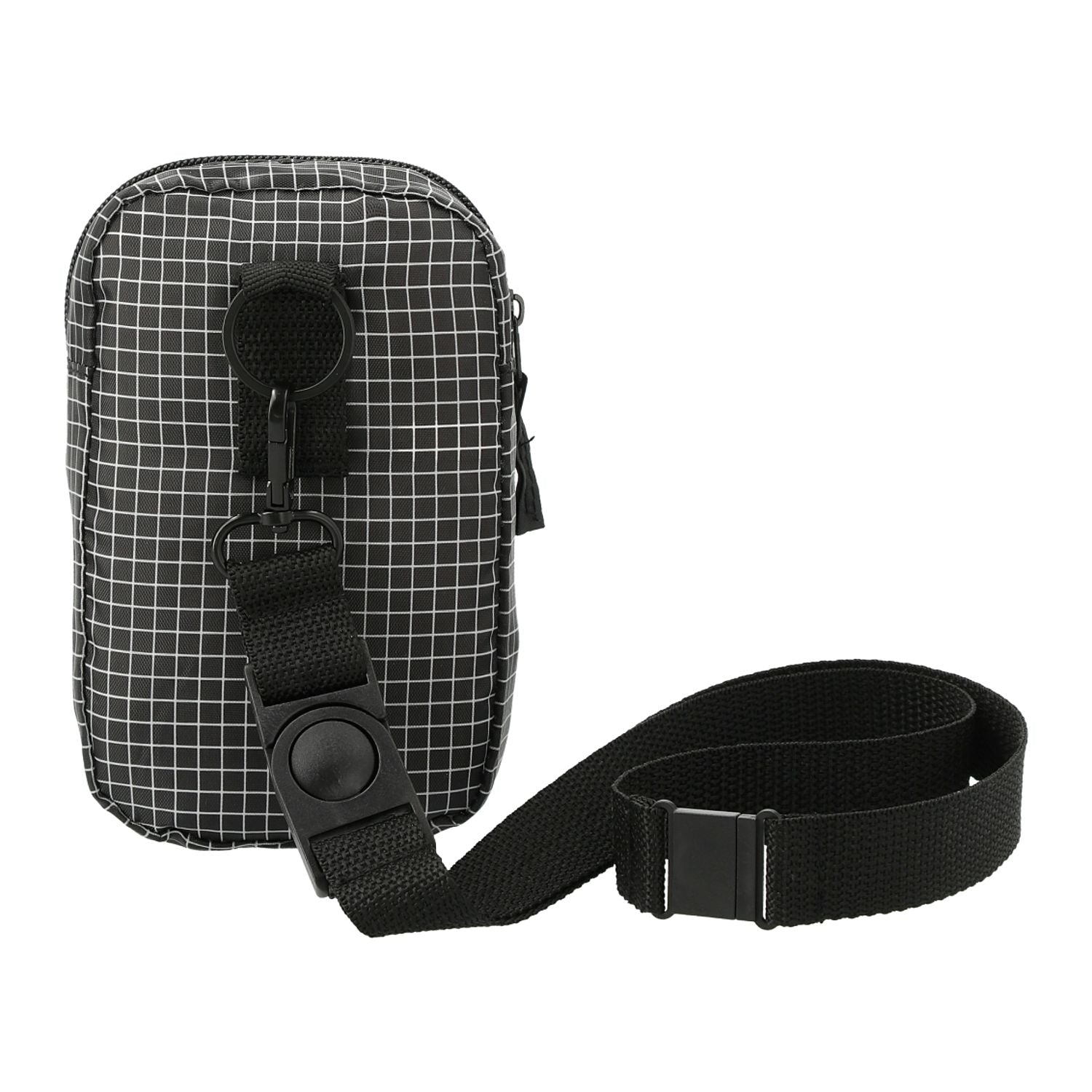 Grid Lanyard Phone Pouch