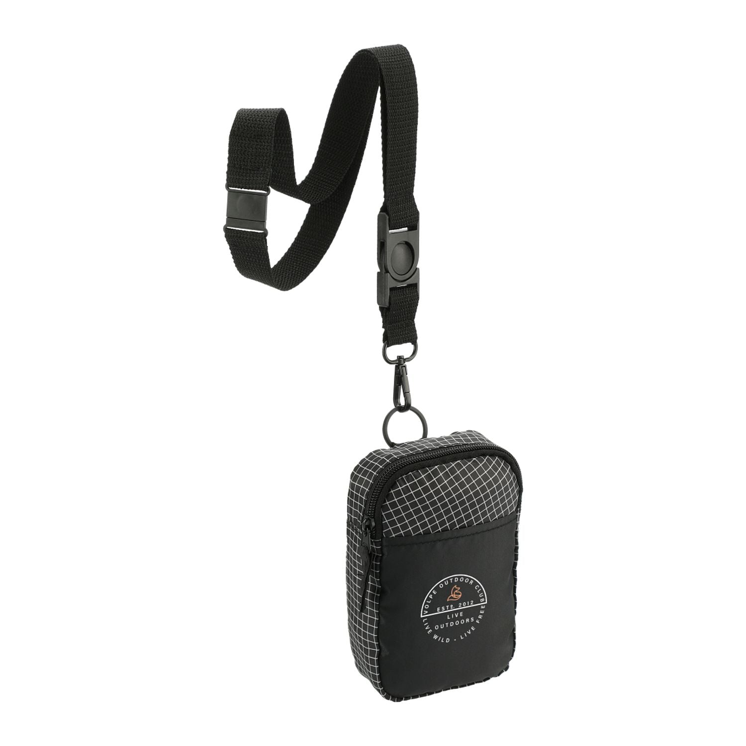 Grid Lanyard Phone Pouch