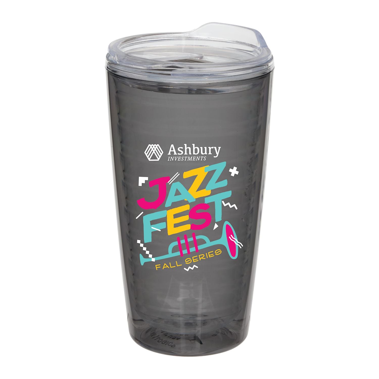 Smoke Lakeside 16 oz Double Wall Tritan™ Tumbler with a custom logo
