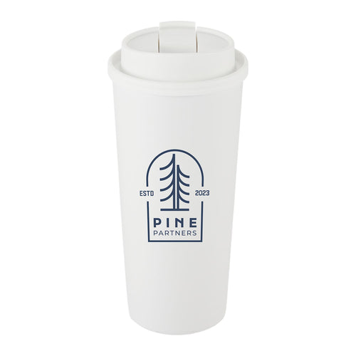 Oscar 16 oz Vacuum Insulated Tumbler with Slide Lid - White