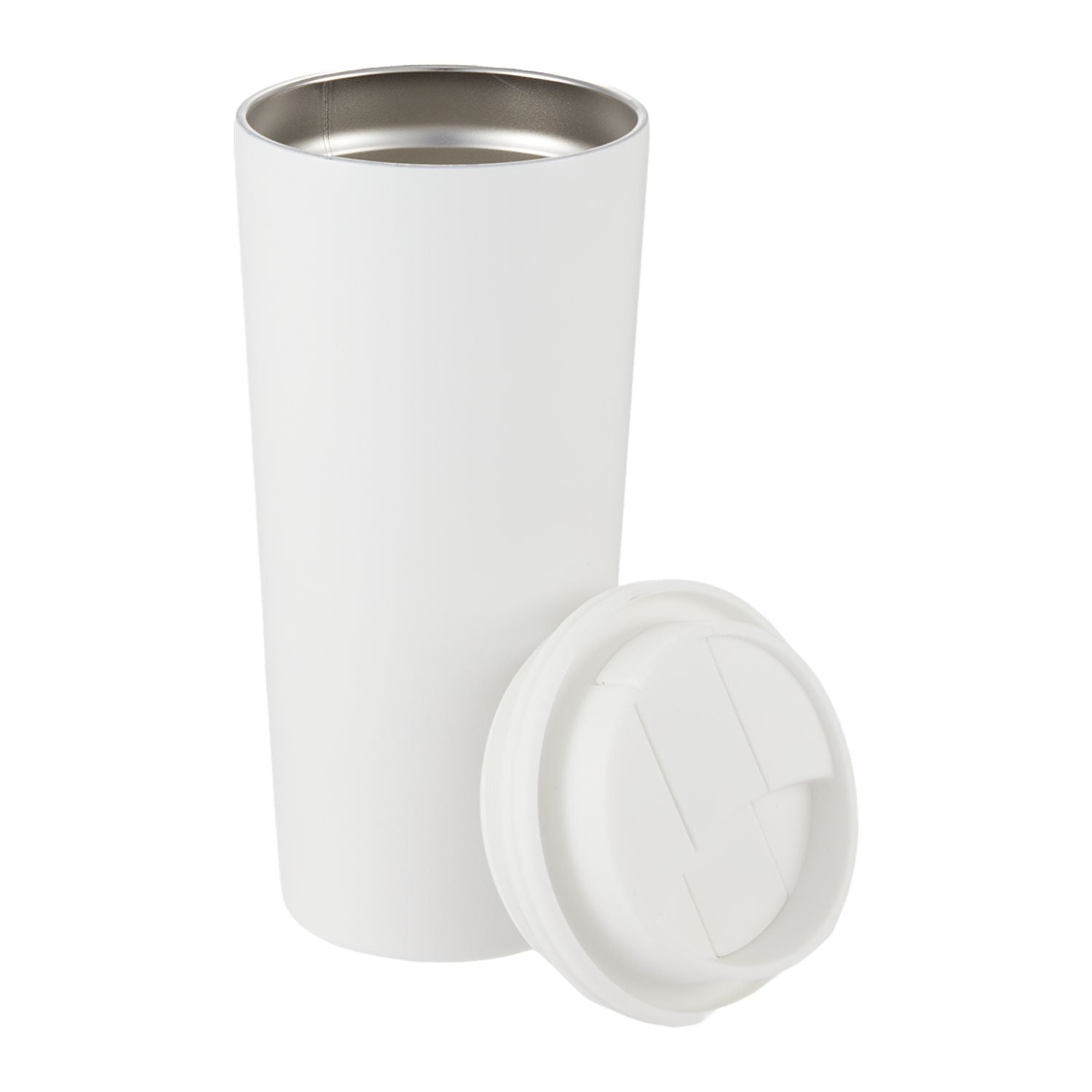 Oscar 16 oz Vacuum Insulated Tumbler with Slide Lid - White - Shown without decoration