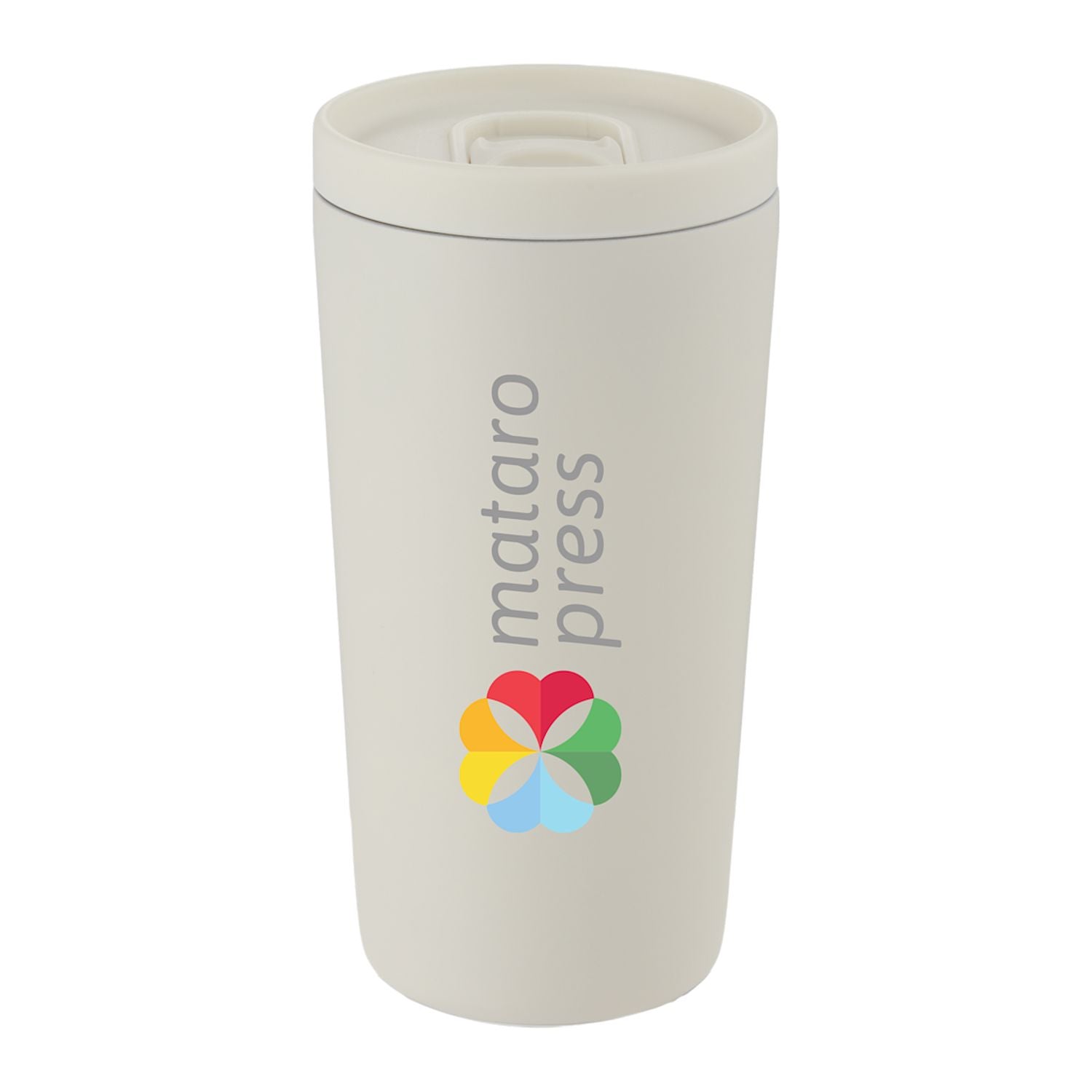 Carissa 14 oz Vacuum Insulated Tumbler with Slide Lid - Tofu