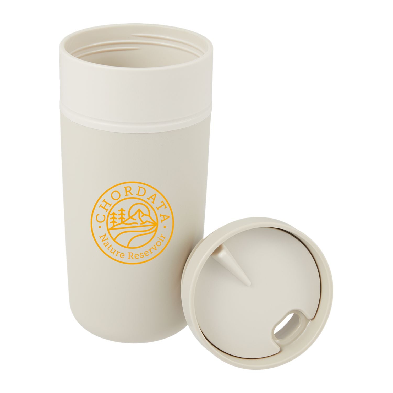Kona 16 oz Double Wall Tumbler with Swivel Lid - Taupe