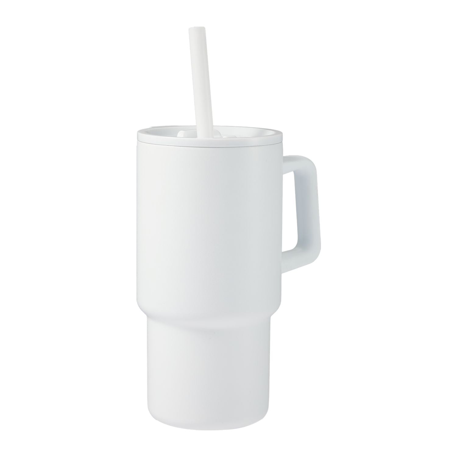 White Summit 18 oz Vacuum Insulated Mug with Straw