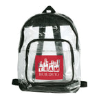 Black Rally Event Friendly Clear Backpack
