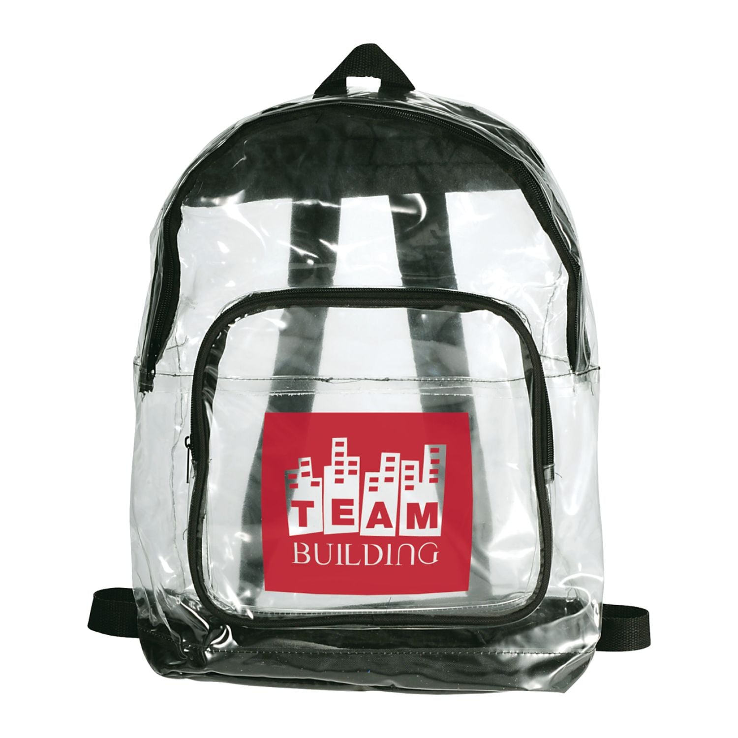 Black Rally Event Friendly Clear Backpack