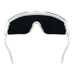 Back view of White August Recycled Blade Sport Sunglasses
