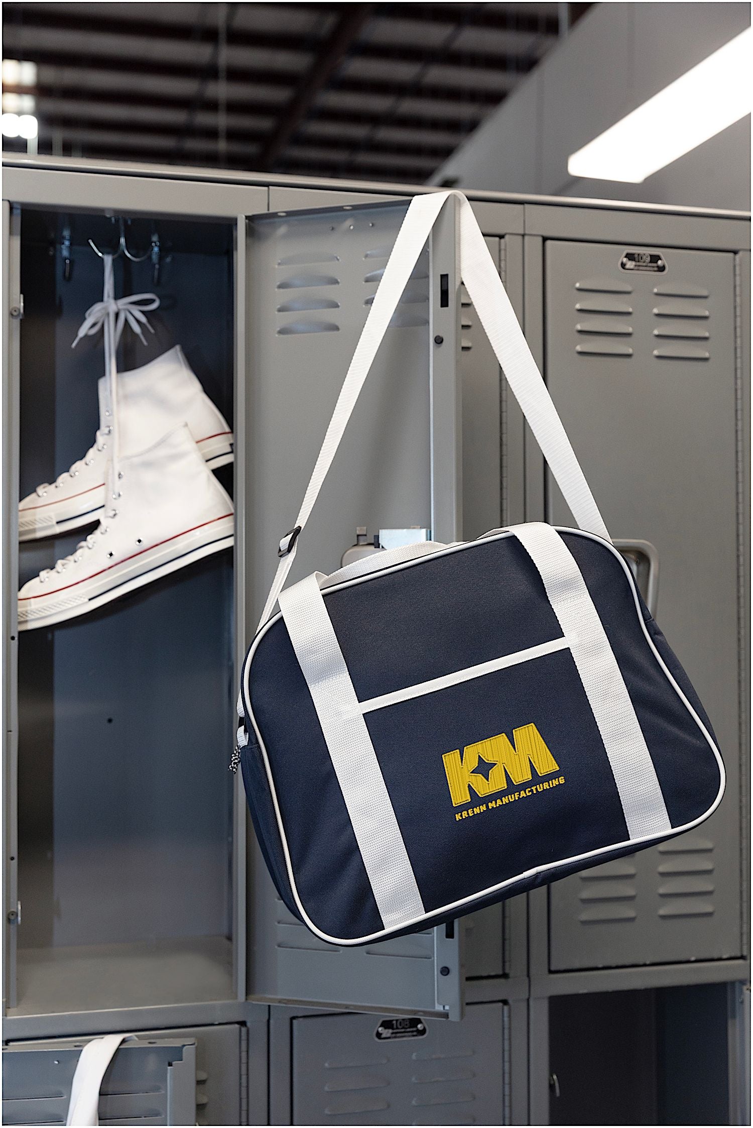 Navy Varsity Sport Duffle Bag