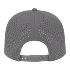 Back of Cap America Premium Water-Resistant Perforated Cap - Silver