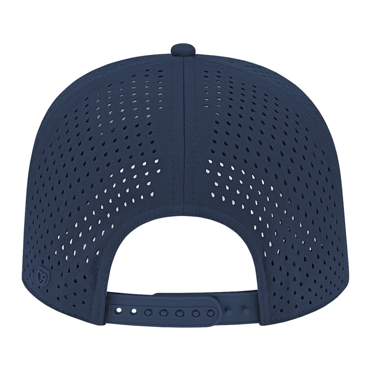 Back of Cap America Premium Water-Resistant Perforated Cap - Navy