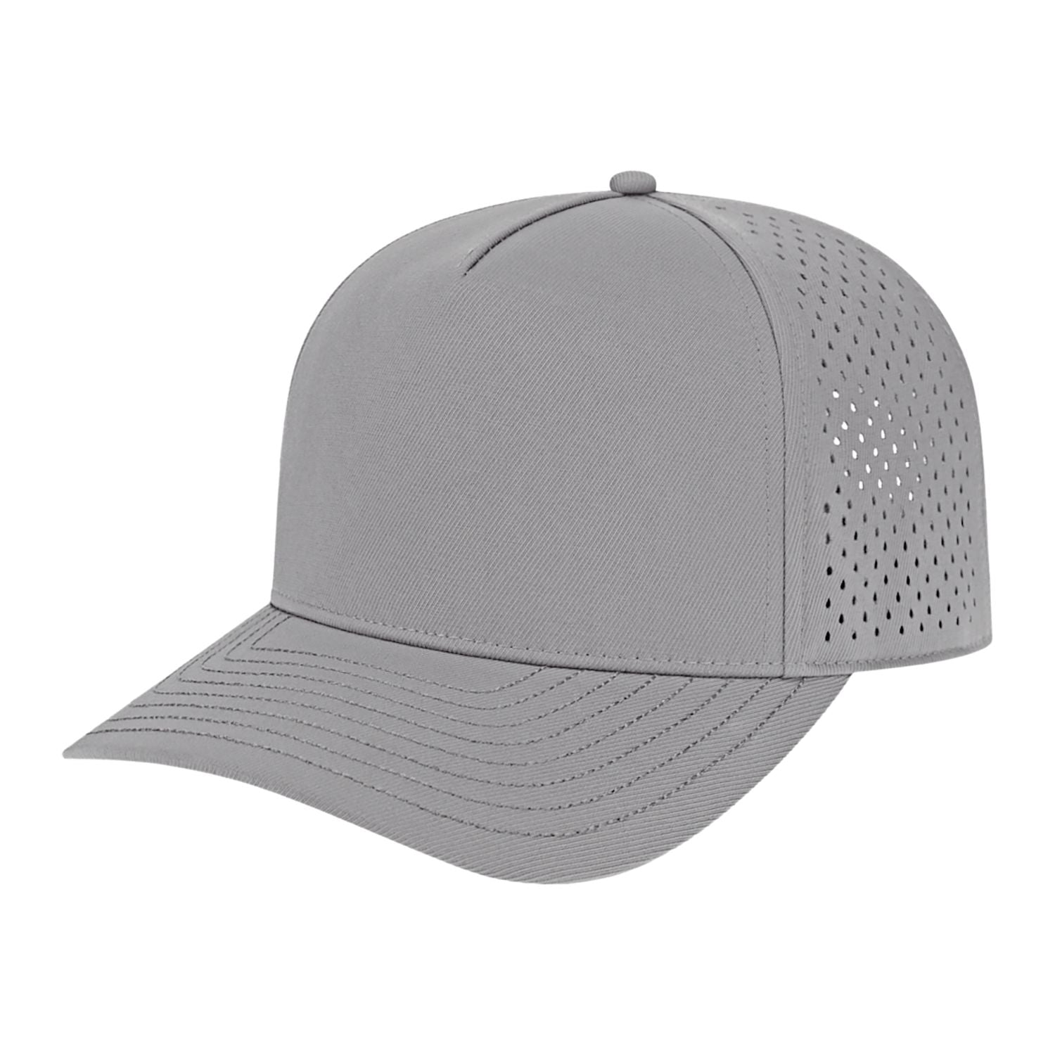 Cap America Premium Water-Resistant Perforated Cap - Silver