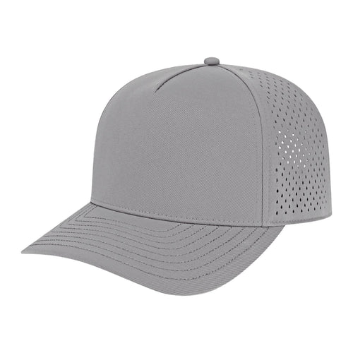 Cap America Premium Water-Resistant Perforated Cap - Silver