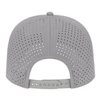 Back of Cap America Premium Water-Resistant Perforated Cap - Silver