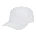 Cap America Premium Water-Resistant Perforated Cap - White