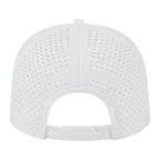 Back of Cap America Premium Water-Resistant Perforated Cap - White
