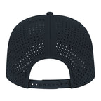 Back of Cap America Premium Water-Resistant Perforated Cap - Black