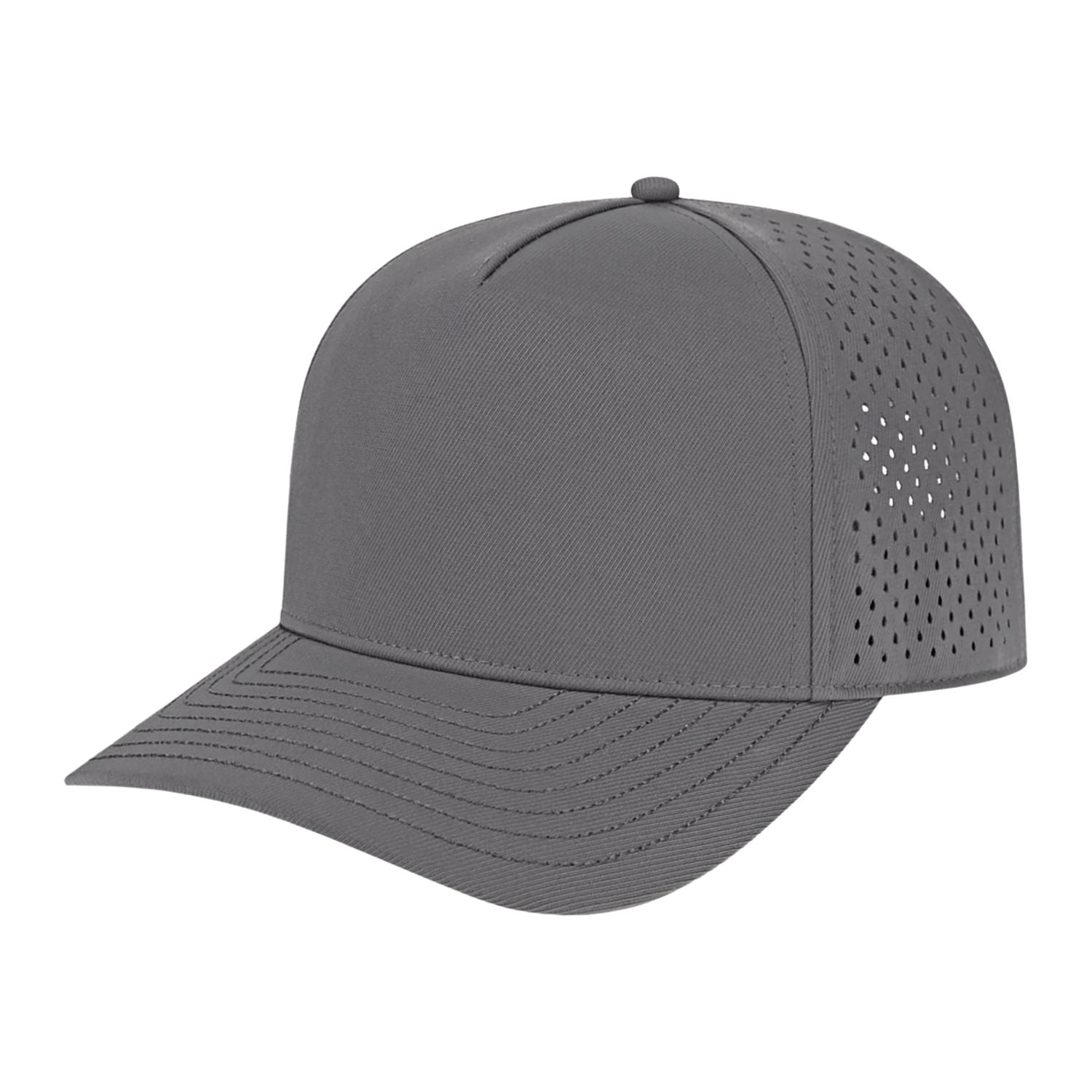 Cap America Premium Water-Resistant Perforated Cap - Charcoal