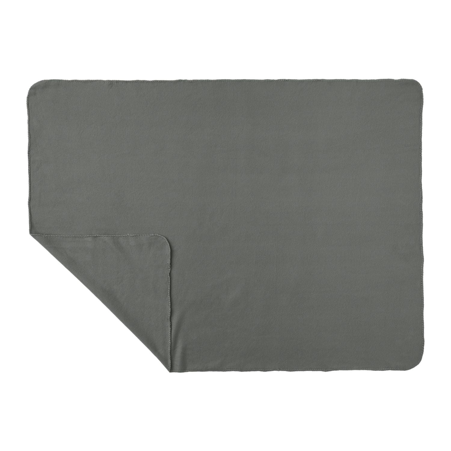 Gray 100% Recycled PET Fleece Blanket