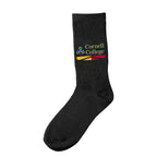 Black Mid-Cut Athletic Crew Sock