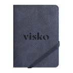 Navy Old money passport holder with debossed logo on the front cover