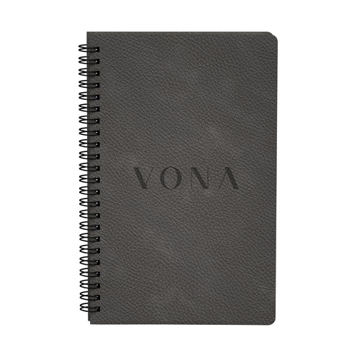 Gray Old Money Soft Cover Spiral Journal