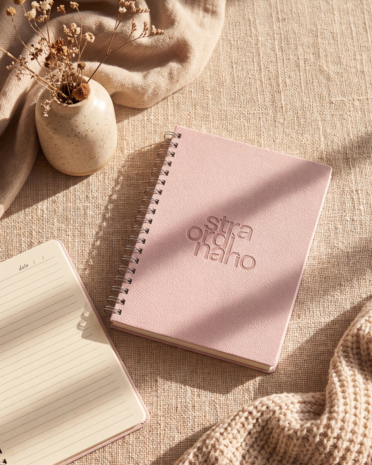Odyssey Soft Cover Spiral Journal - Dusty Rose