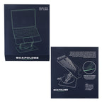 Two SCAFOLDEE product packaging boxes with laptop illustrations on a white background