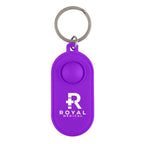 Purple Silicone Stress Pop It Key Tag