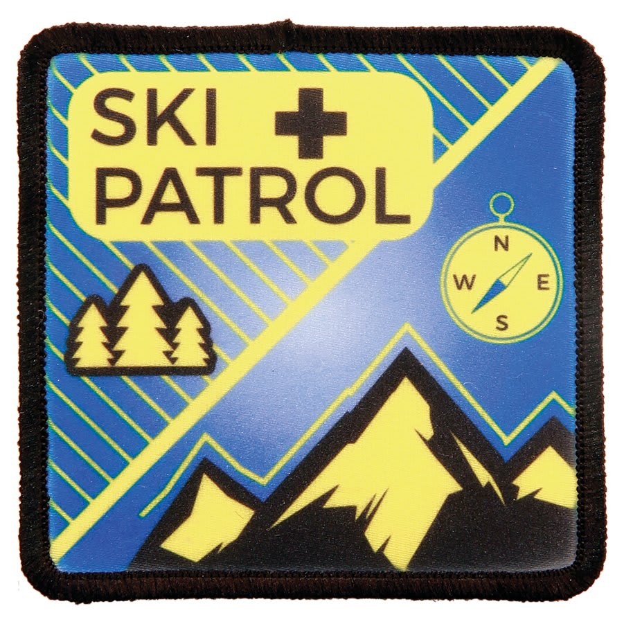 Square Sublimatable Patch with Adhesive & Black Border