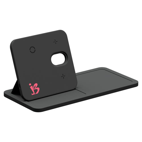 Bridge 3-in-1 Magnetic Charging Hub shown upright with a custom logo