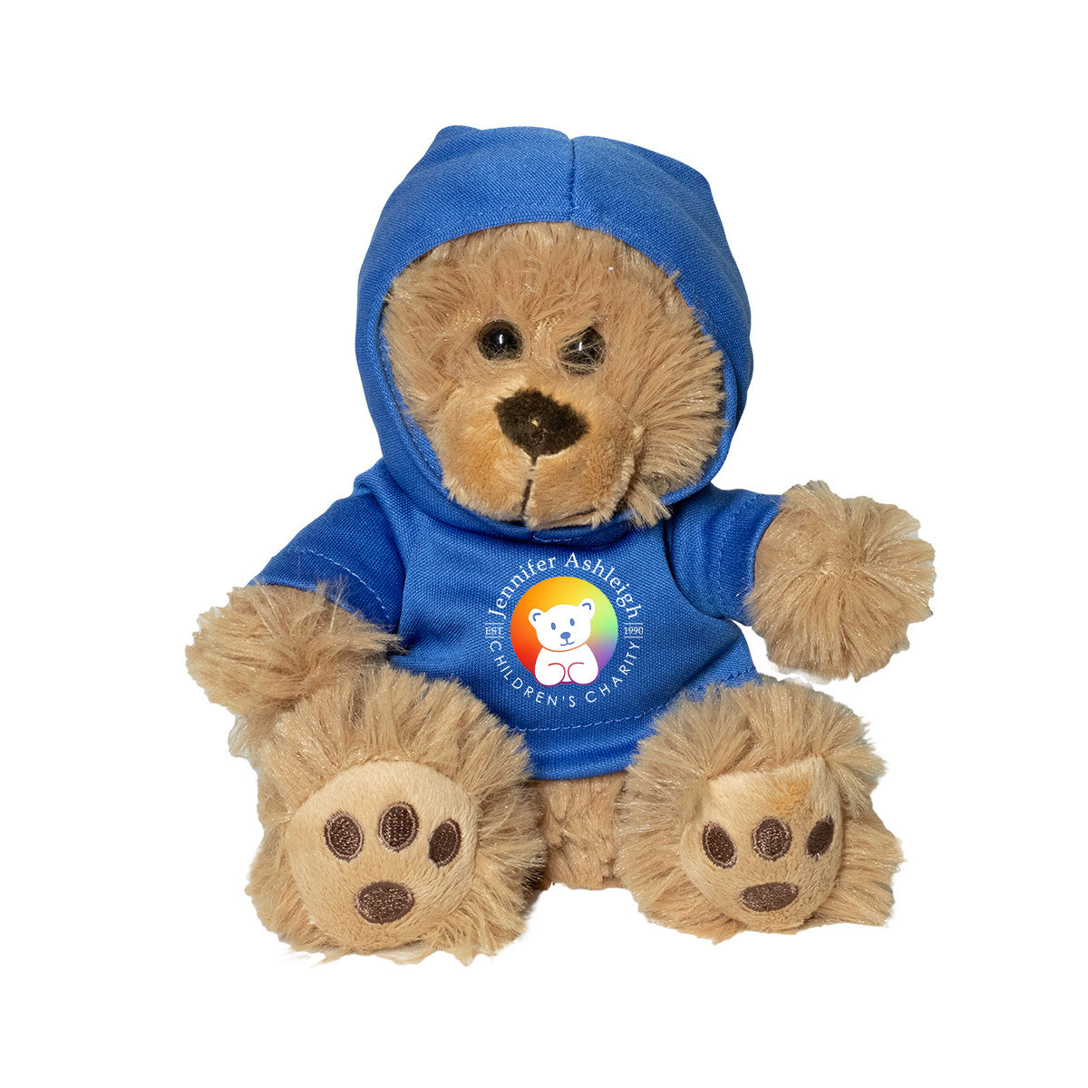 Ted T. 6" Plush Teddy Bear with Blue Hoodie