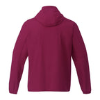 Back of Maroon Men's Toba Packable Jacket