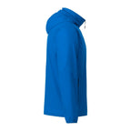 Blue jacket on a white background