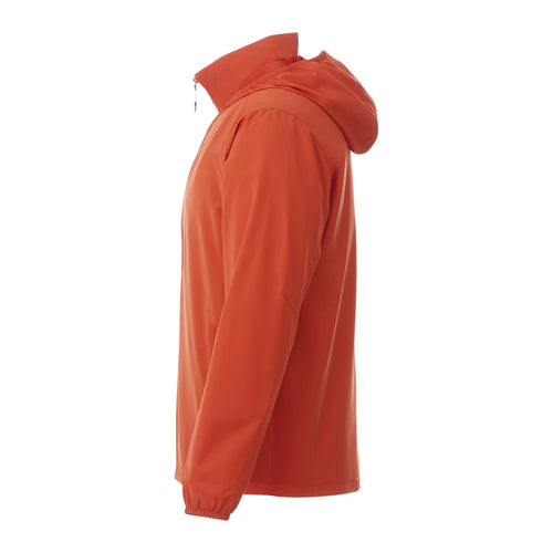 Orange Men's Toba Packable Jacket on a white background
