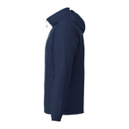 Navy blue jacket on a white background