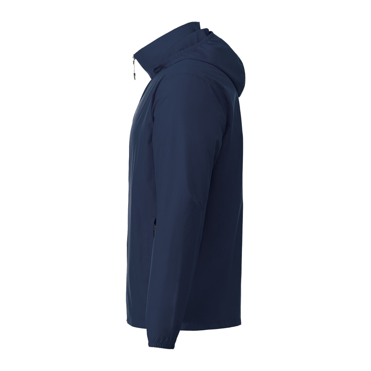 Navy blue jacket on a white background