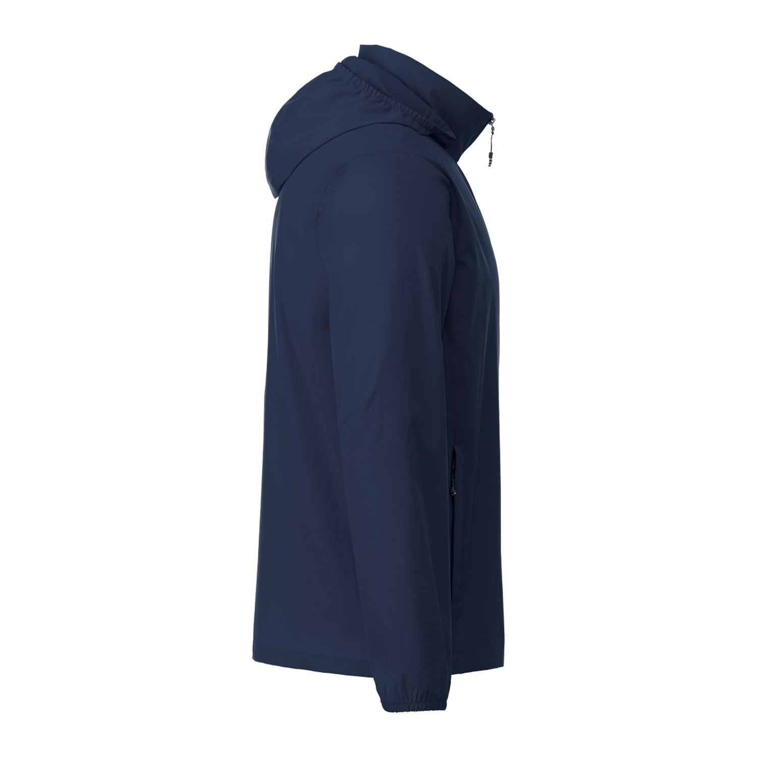 Navy blue jacket on a white background