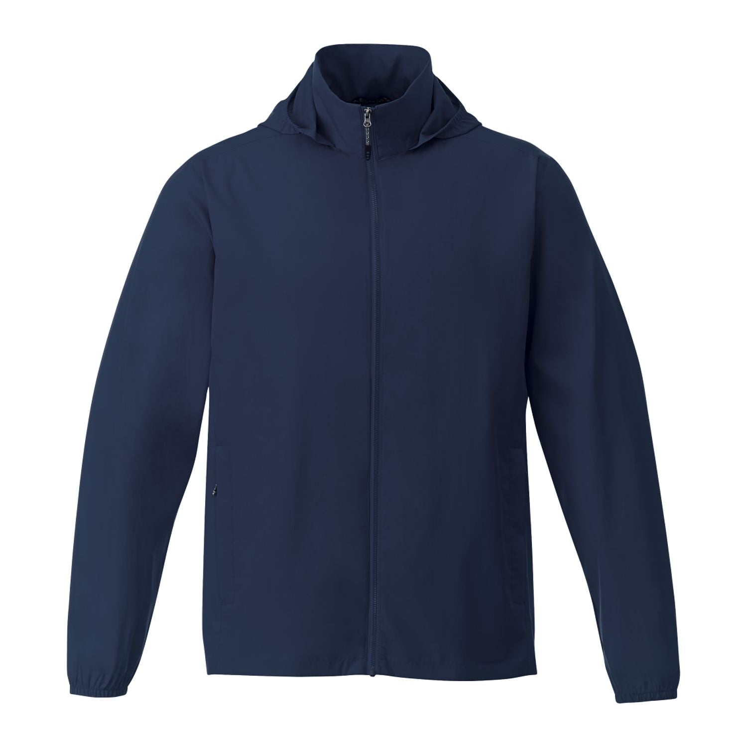 Navy blue jacket on a white background