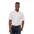 White Men's Belmont Short Sleeve Pique Polo