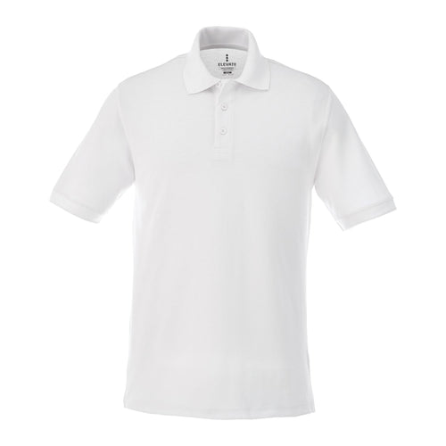 White Men's Belmont Short Sleeve Pique Polo