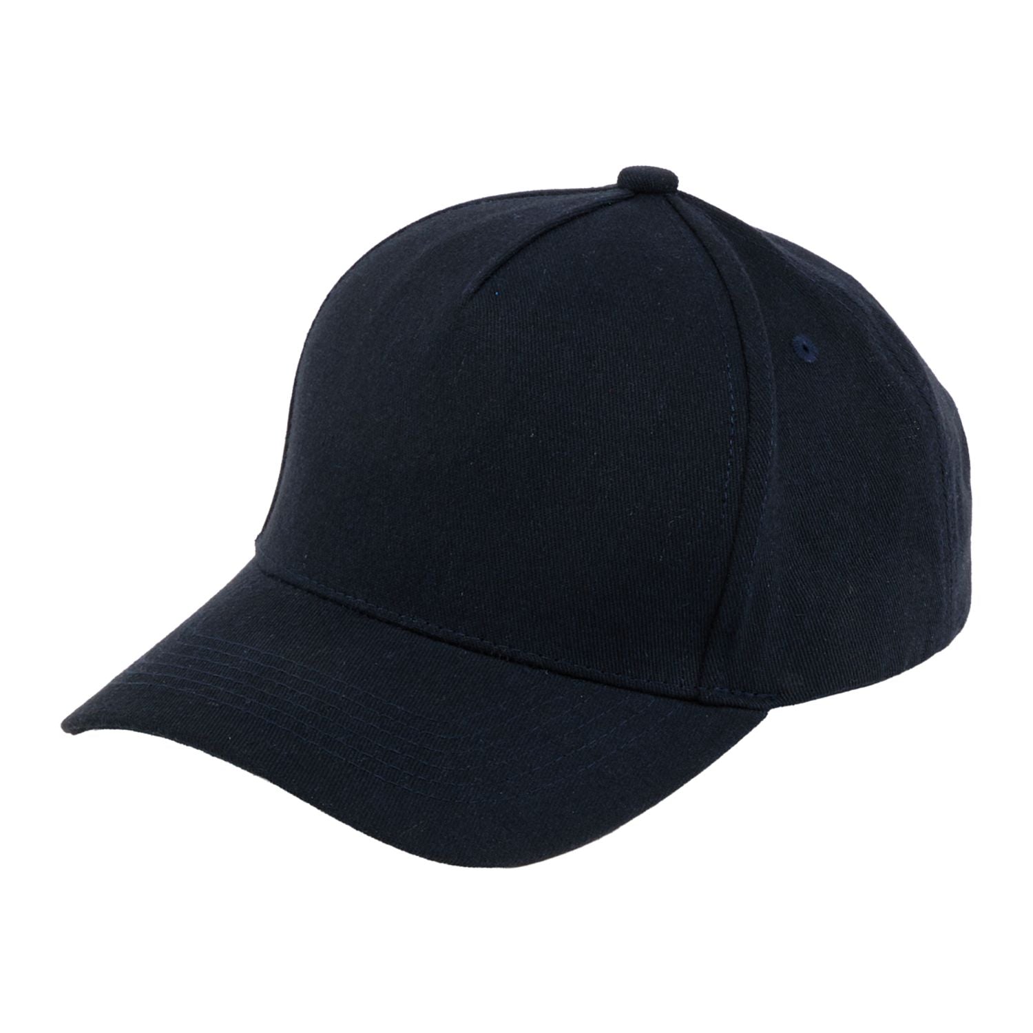 Navy Recycled Cotton Twill 5 Panel Ballcap