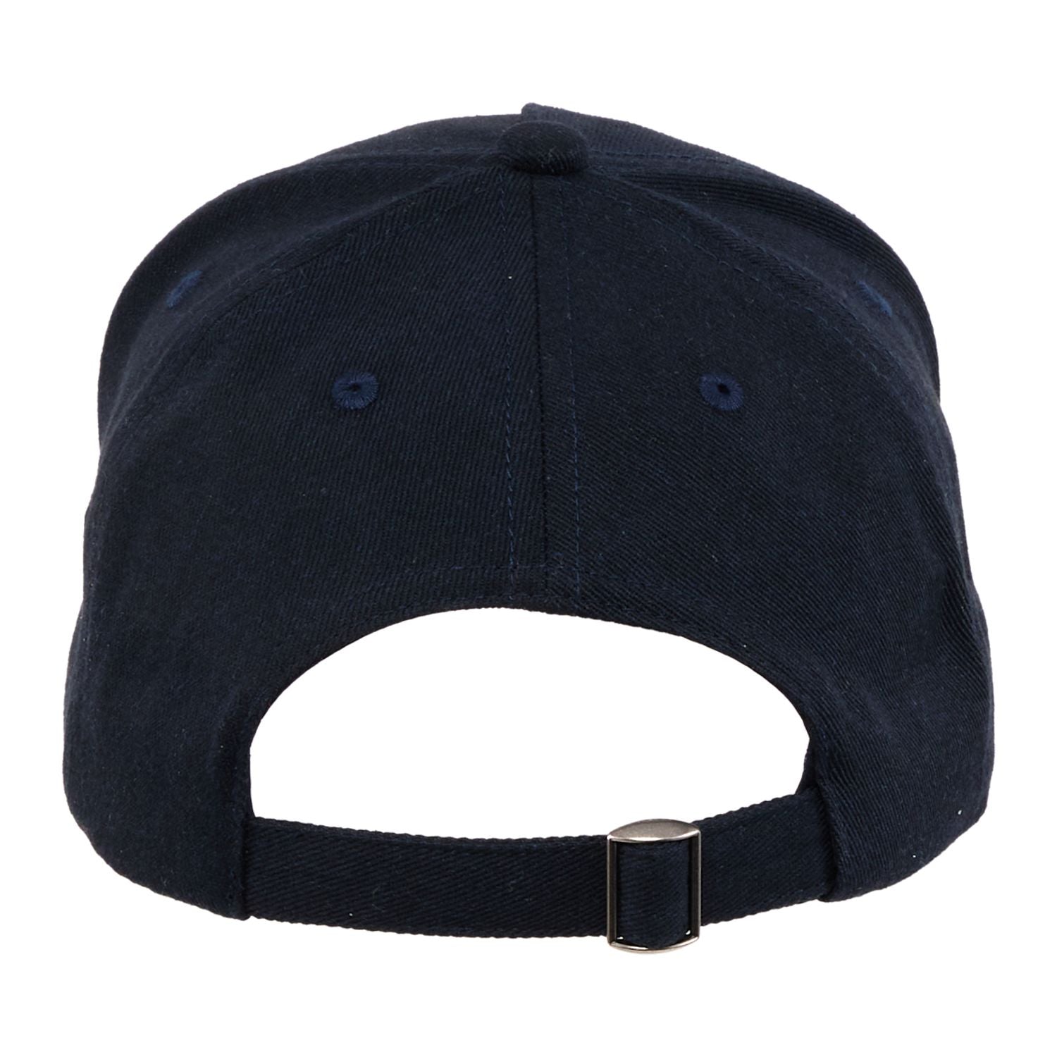 Navy Recycled Cotton Twill 5 Panel Ballcap shown from behind