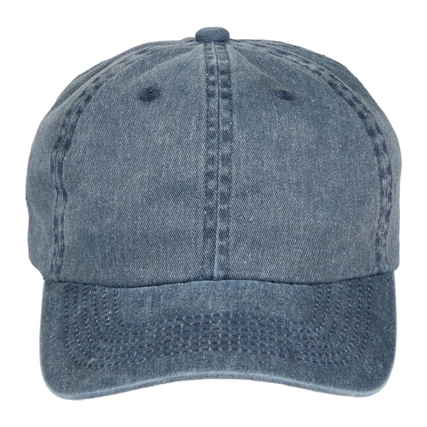 Vintage Navy Recycled Cotton Washed 6 Panel Ballcap