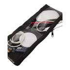 Two-Compartment Travel Organizer Opened with Contents